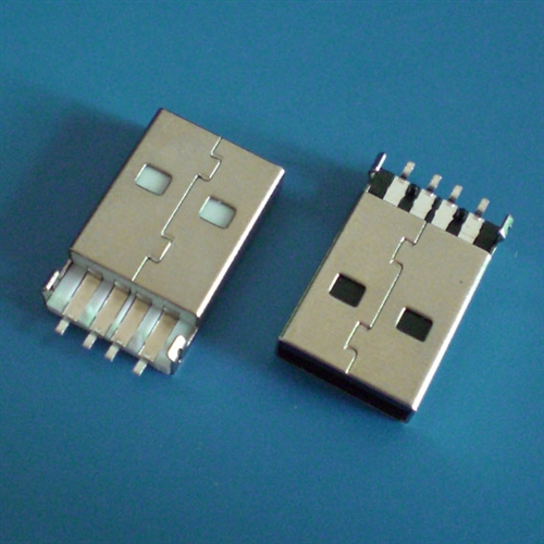 USB 公头 A型 贴片 沉板式