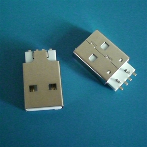 USB 公头 A型 贴片 带鱼叉