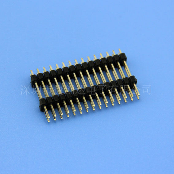 排针 2.54MM 双排双塑 180度