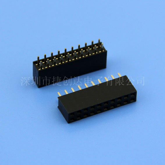 排母 2.54MM 双排 180度