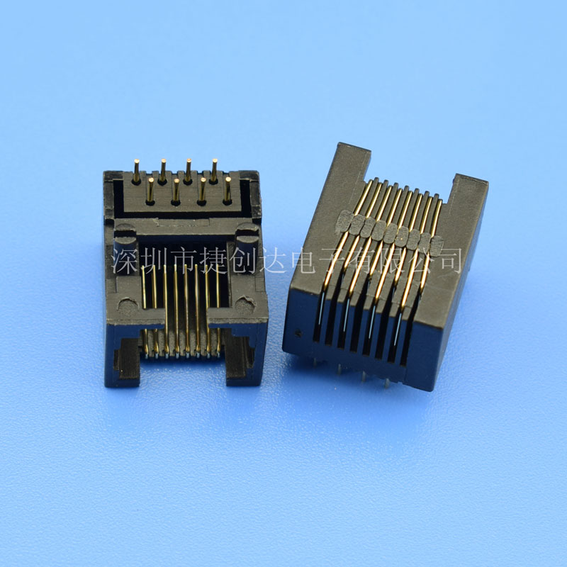 RJ45 8P8C 90度 上接 全塑