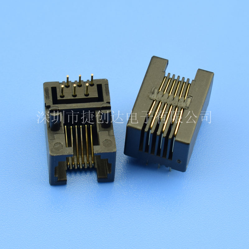 RJ11 6P6C 90度 上接 无耳