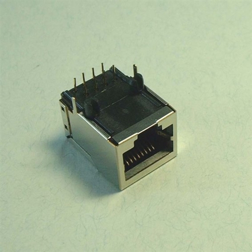  RJ-45 8P8C 90°插板 包铁壳