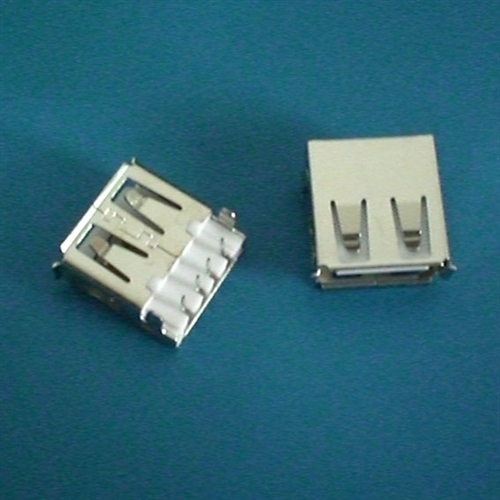 USB 母座 A型 90° 沉板