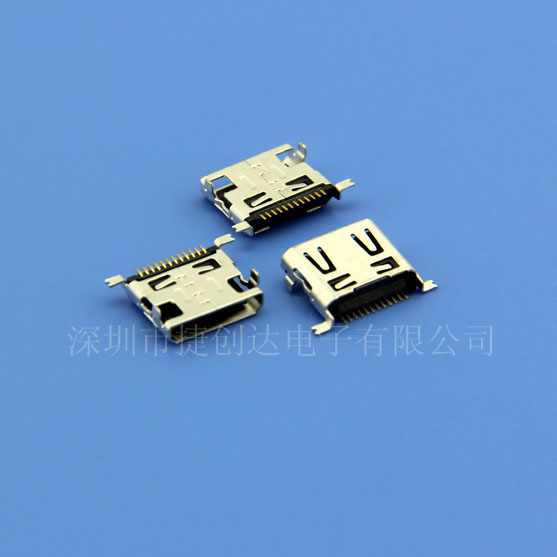 MINI USB 12P 母座 SMT 单排