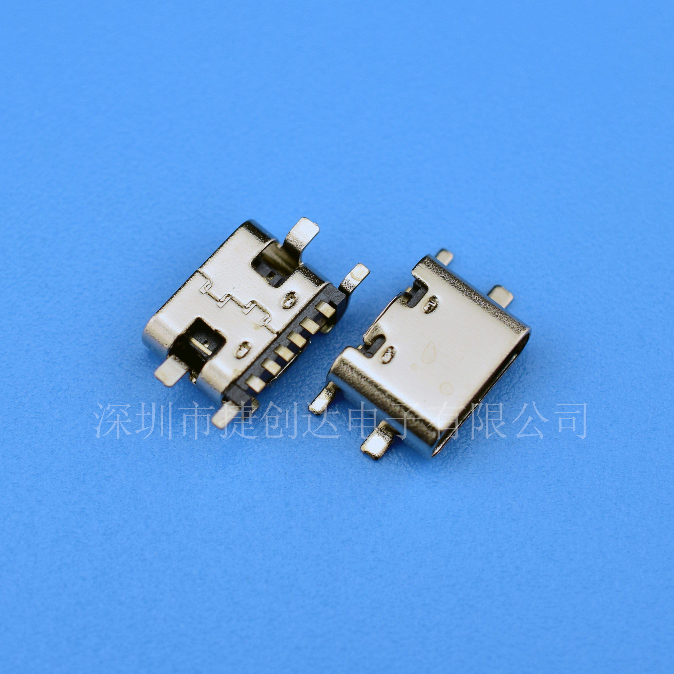 USB C TYPE 6P 90° SMT
